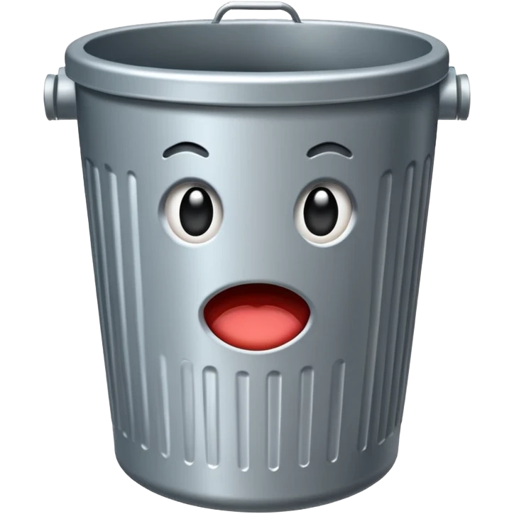 Cute trashcan emoji