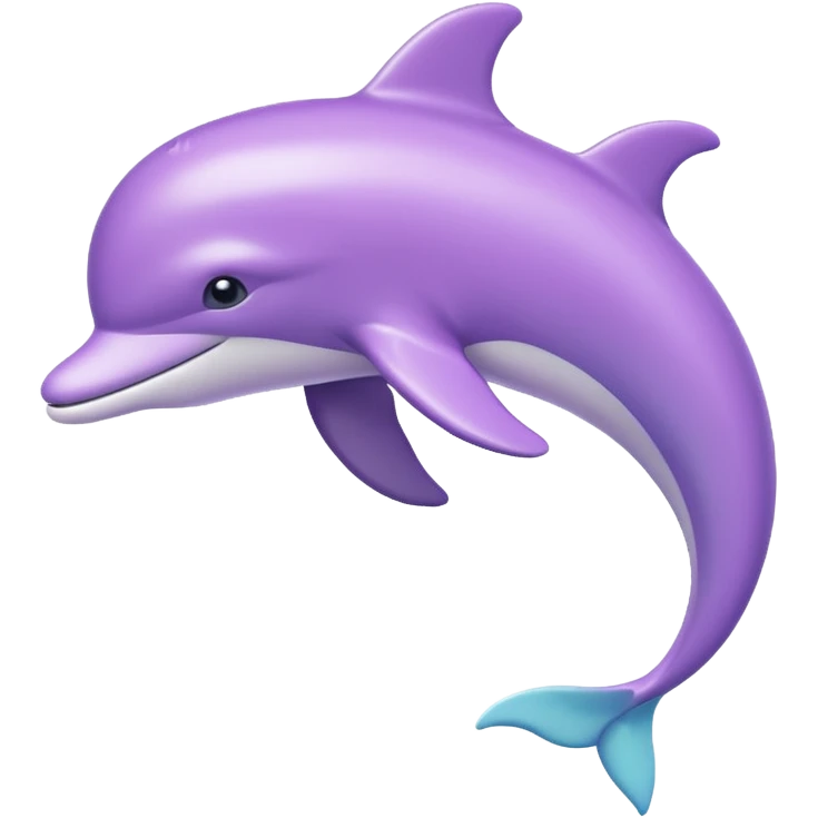 Pastel purple dolphin emoji