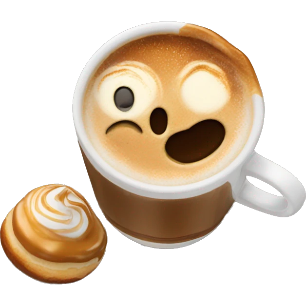 capcino with salted caramel emoji