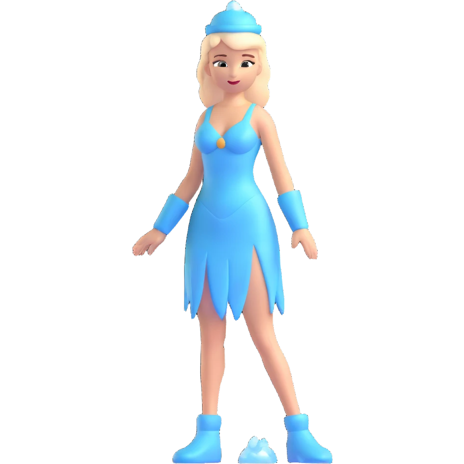 ice woman standing emoji