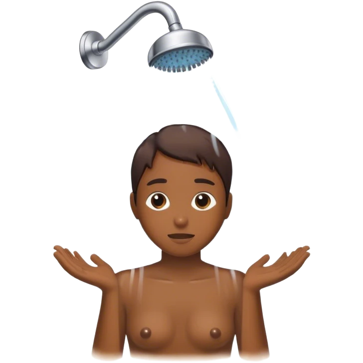 washing in shower emoji
