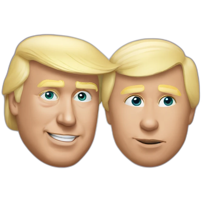 trump-and-putin-kissing,-lgbtq+ friendly, positivity, inclusiveness emoji