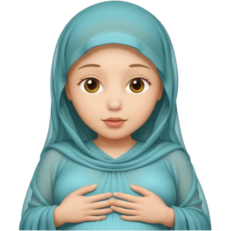 Une femme voilée enceinte emoji