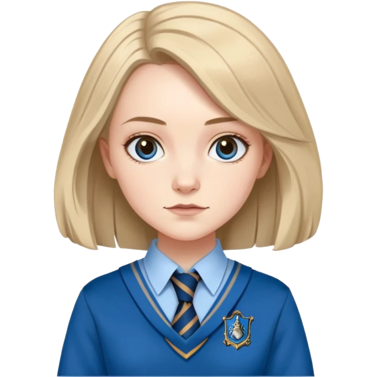 Gemma Padley is Penelope Clearwater in harry potter, wear hogwarts Ravenclaw uniform emoji