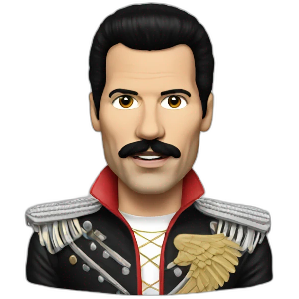 Freddie Mercury realistic  emoji