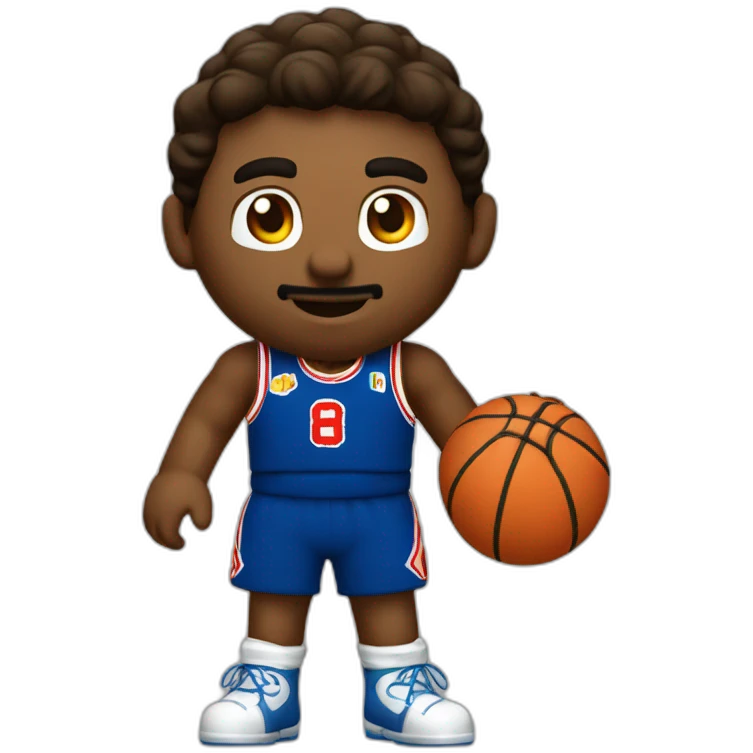 Jugador de basket camiseta MARIO emoji