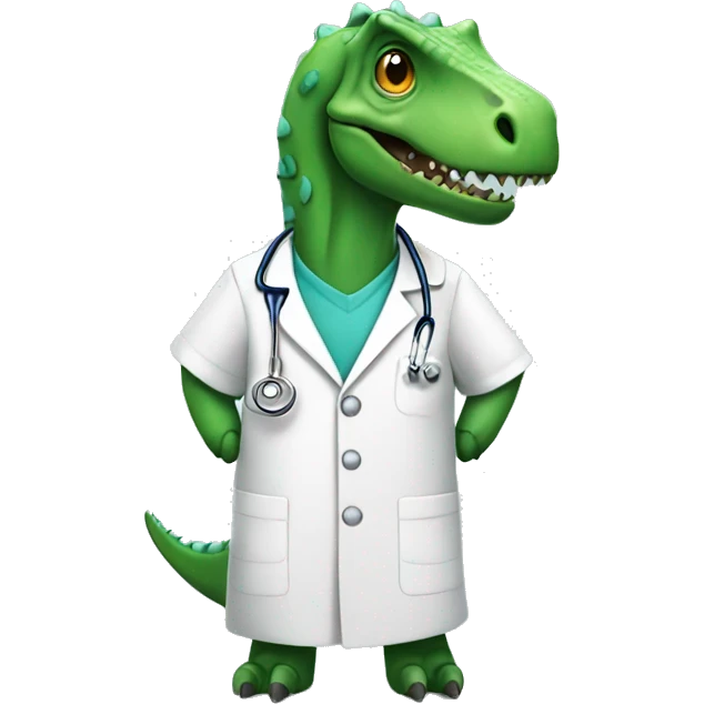 dino in a doctor suit emoji