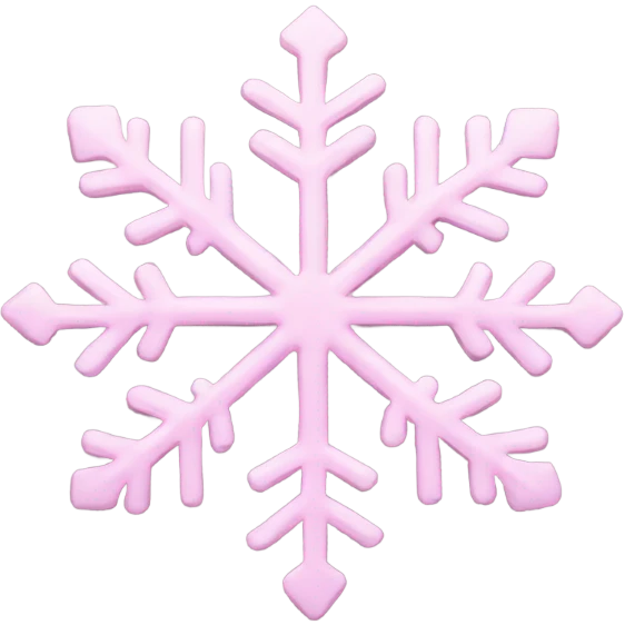pastel pink snowflake  emoji