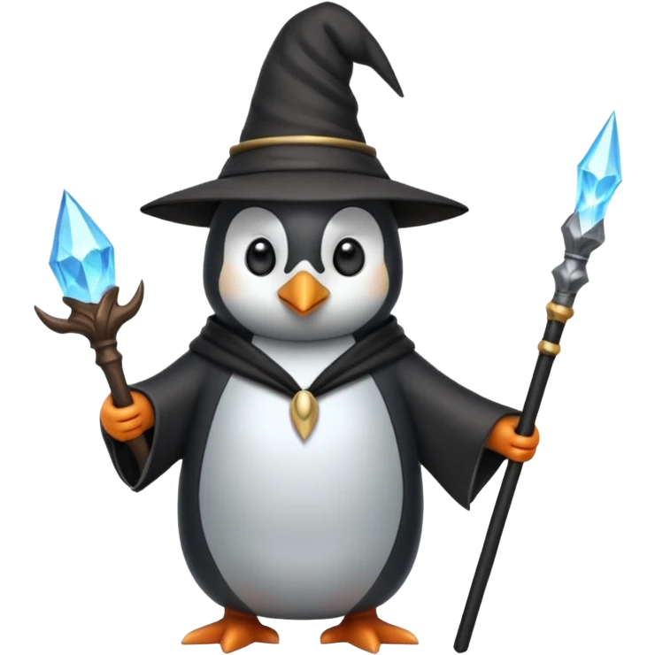 Penguin Wizard emoji