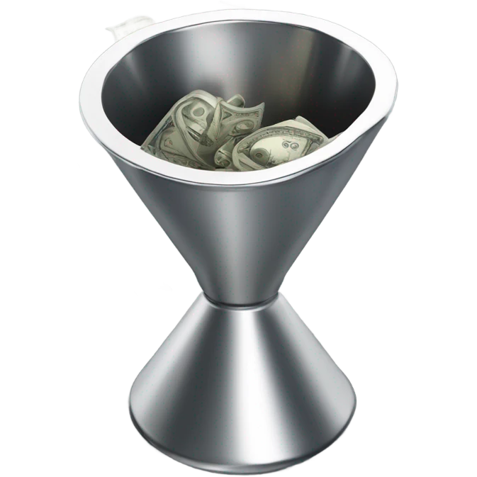 Sales funnel money emoji