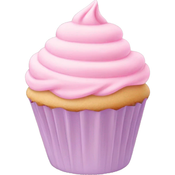 pastel pink cupcake  emoji