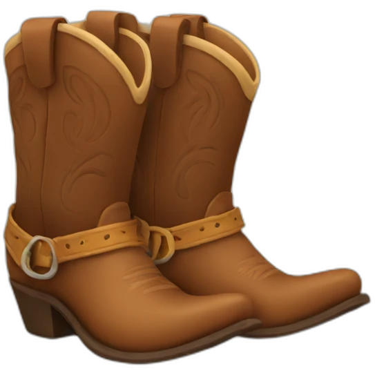 Cowboy boots emoji