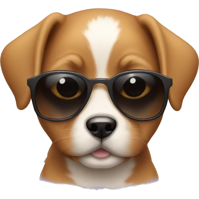 Puppies wearing sunglasses  emoji