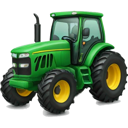 Green tractor emoji