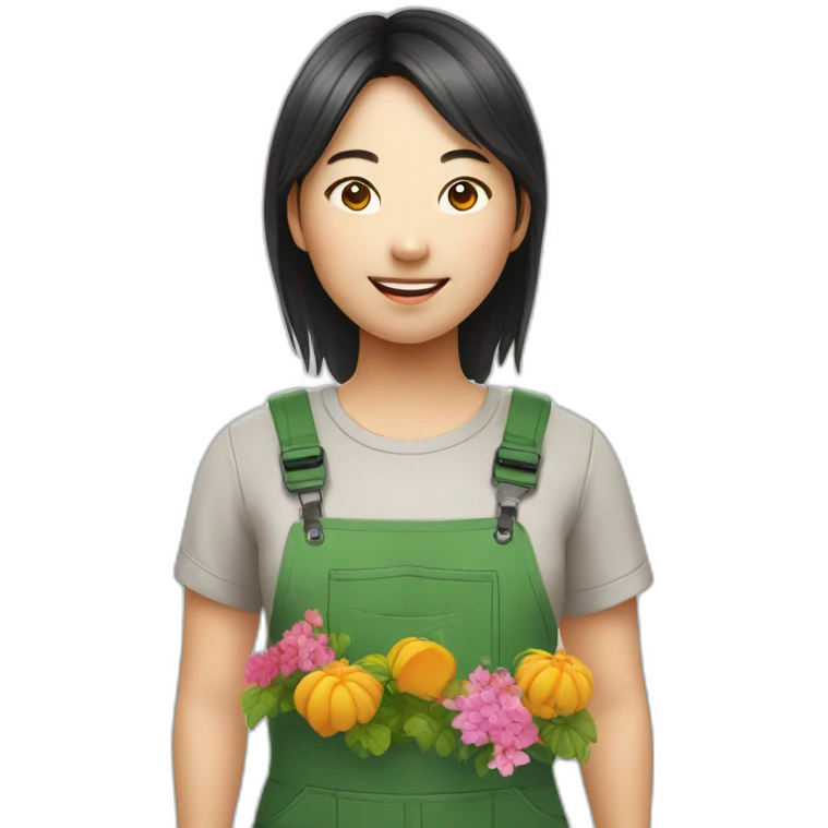gardener asian girl emoji