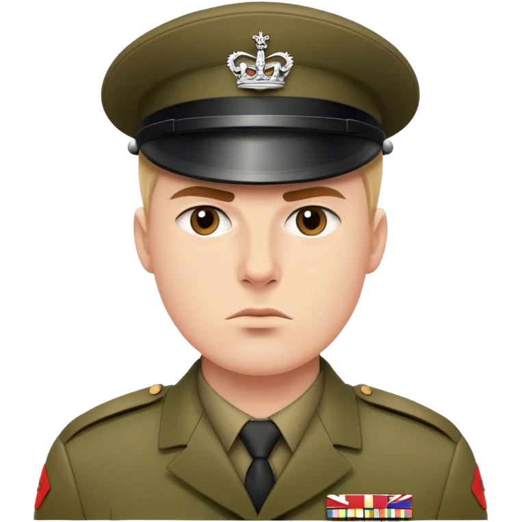 serious british soldier emoji
