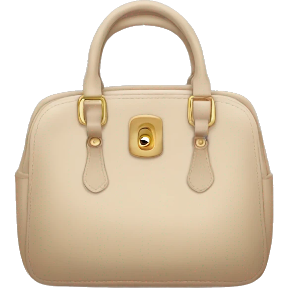 Beige asthetic Handbag  emoji