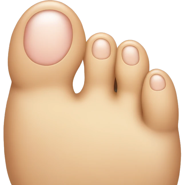 Toe with smile  emoji