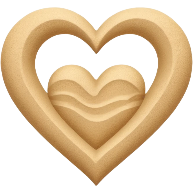 beach themed heart emoji