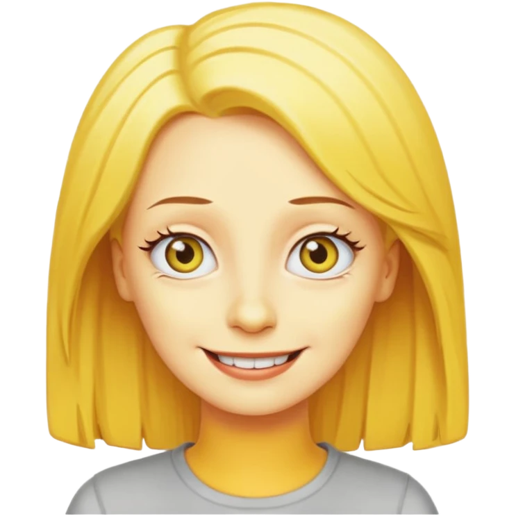 Simpson women with yellow hair emoji