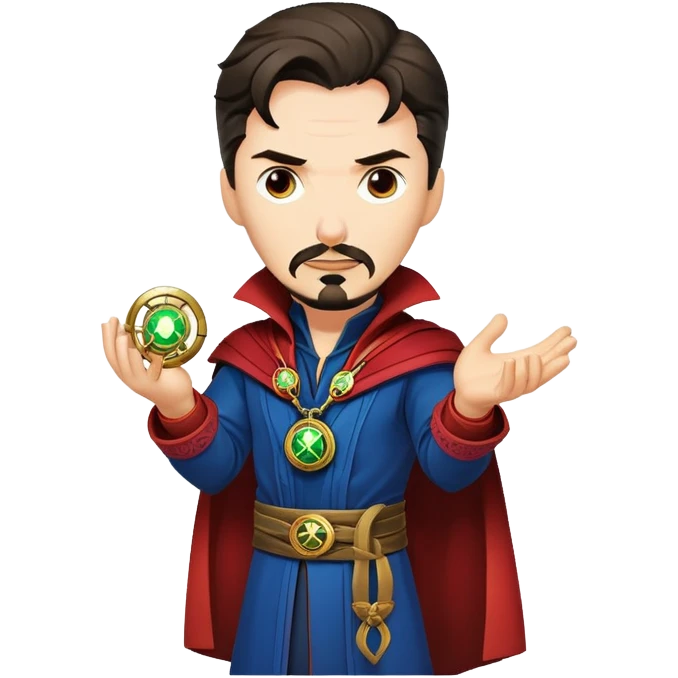 Doctor Strange with Eye of Agamotto amulet emoji