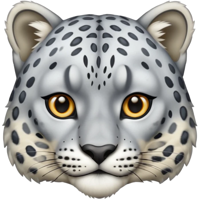 Snow leopard head emoji