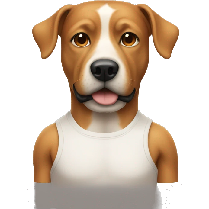 Human body with dog head emoji