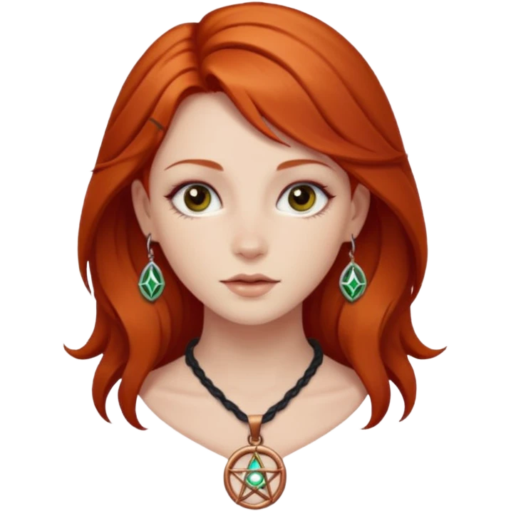 menina ruiva da wicca emoji