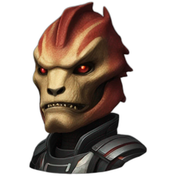 Wrex the crogan from mass effect emoji