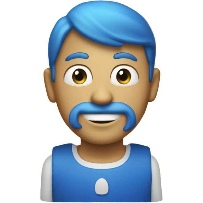 bleu à la plage  emoji