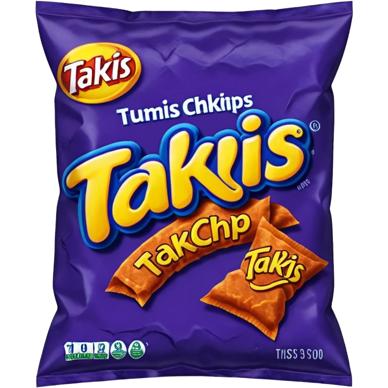 takis blue chips bag
 emoji