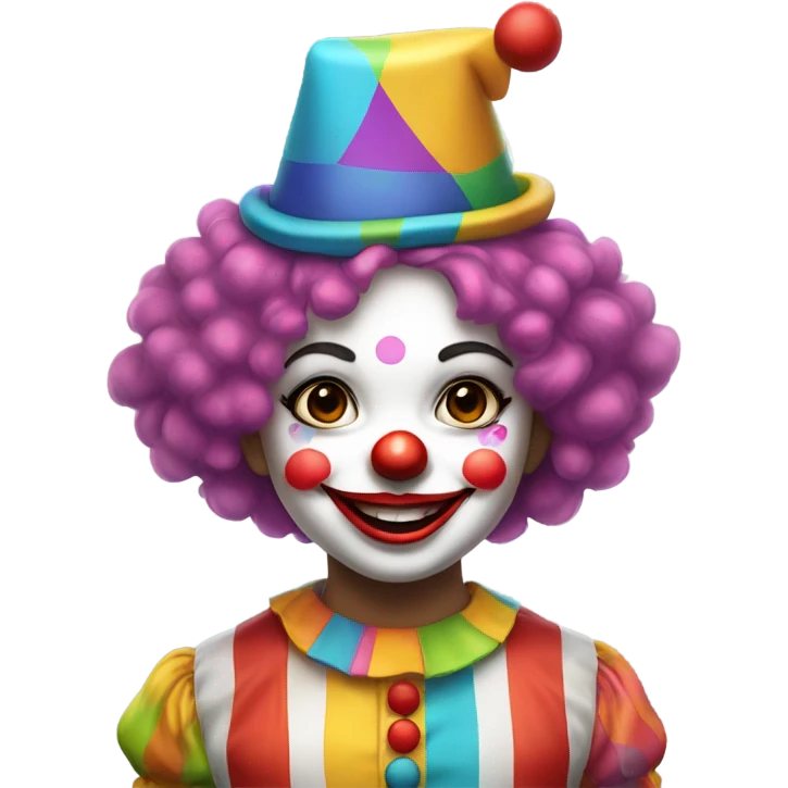 Clown little girl emoji