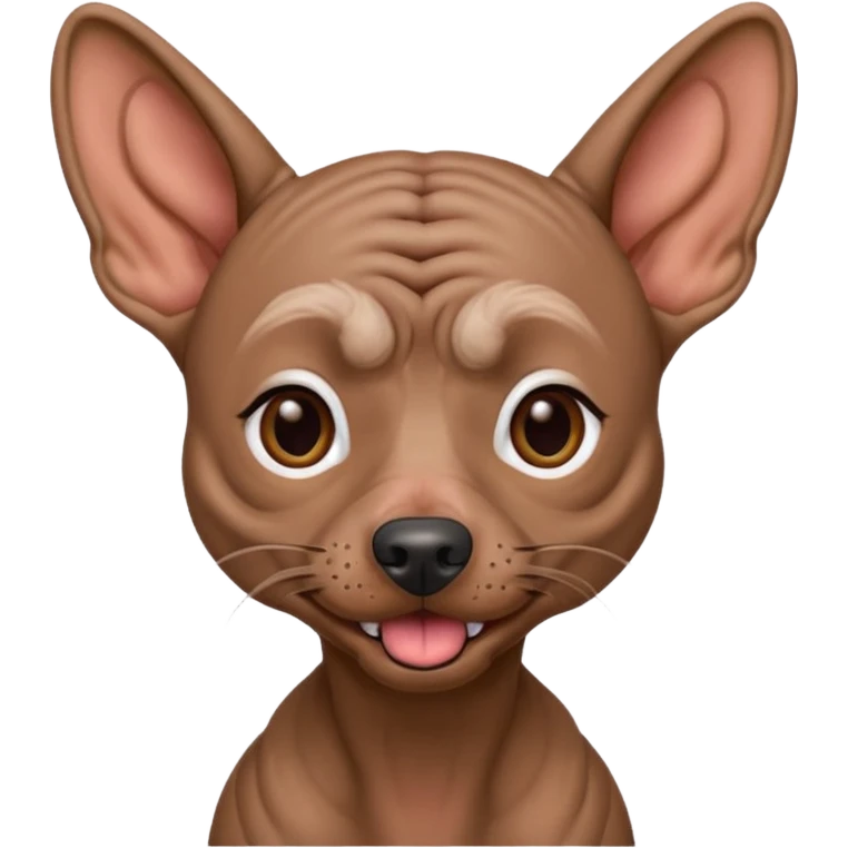 Xoloitzcuintle Dog crazy expression emoji