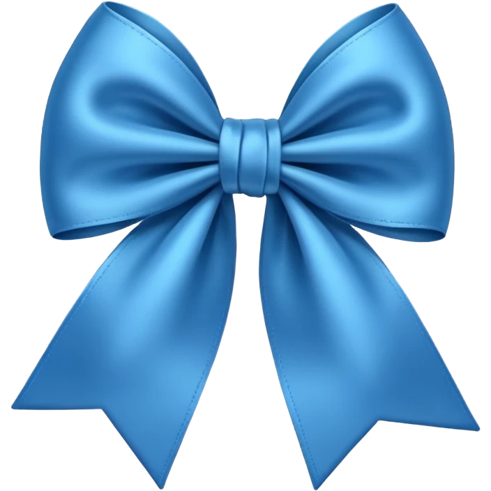 Blue bow  emoji