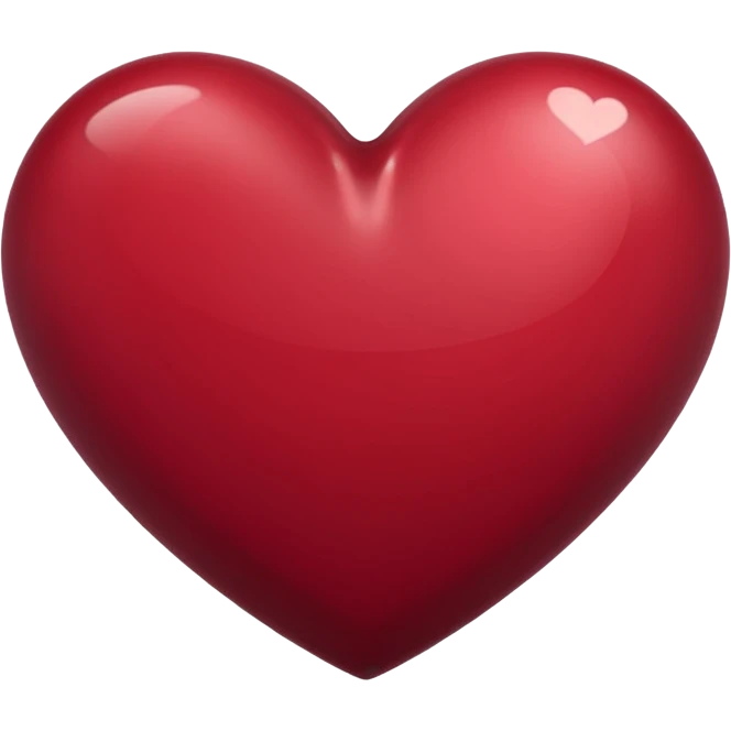 Burgundy red heart emoji