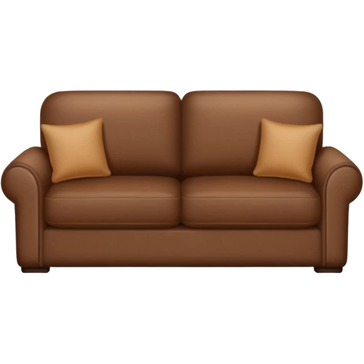 brown Aesthetic Couch Modern sofa emoji