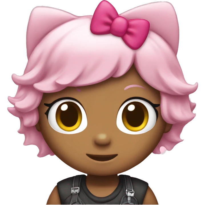 Boy hello kitty and girl hello kitty emoji