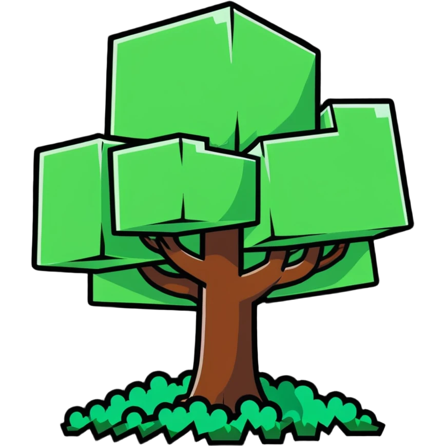 Minecraft tree emoji
