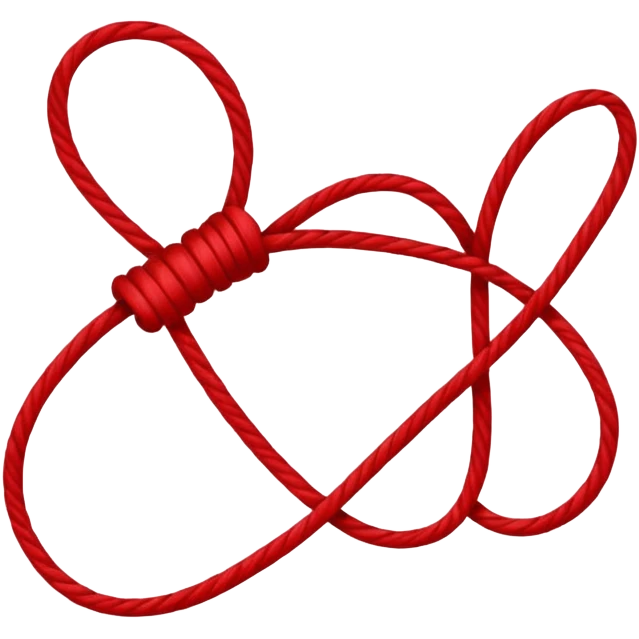 Red string of fate emoji