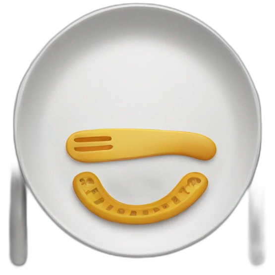 plate with utensils emoji