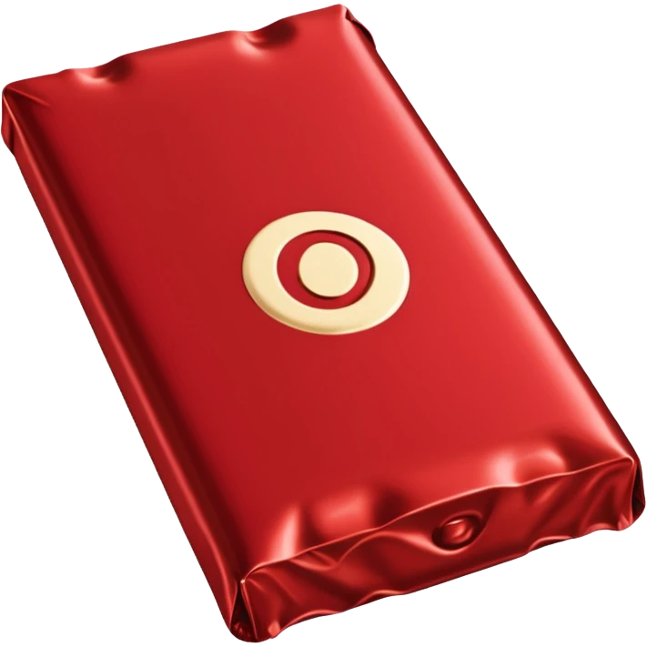 CHOCOLATE WITH RED WRAPPER HALF OPEN emoji