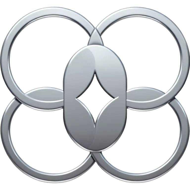 4 circles that looks like audi logo emoji