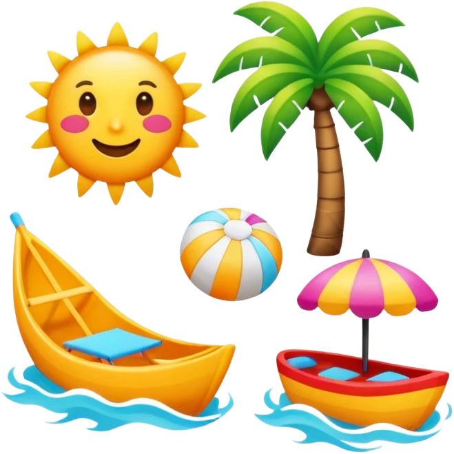 summer vacation icon emoji