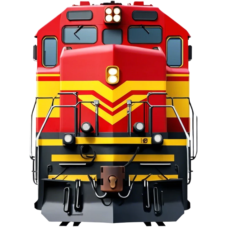 Diesel Locomotive - EMD SD70 (Model Year: 2021) (Iconic colour: Red and yellow) emoji