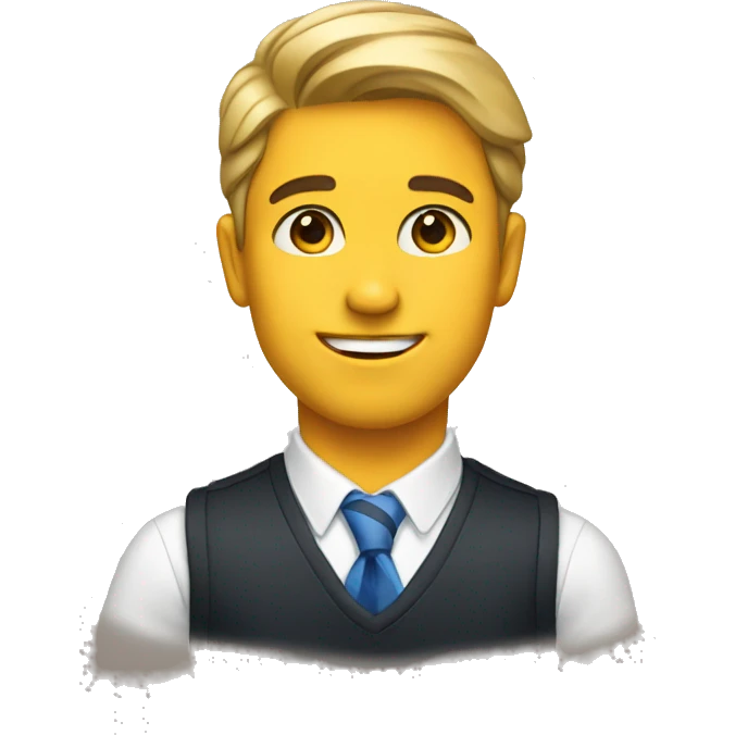 Preppy face emoji