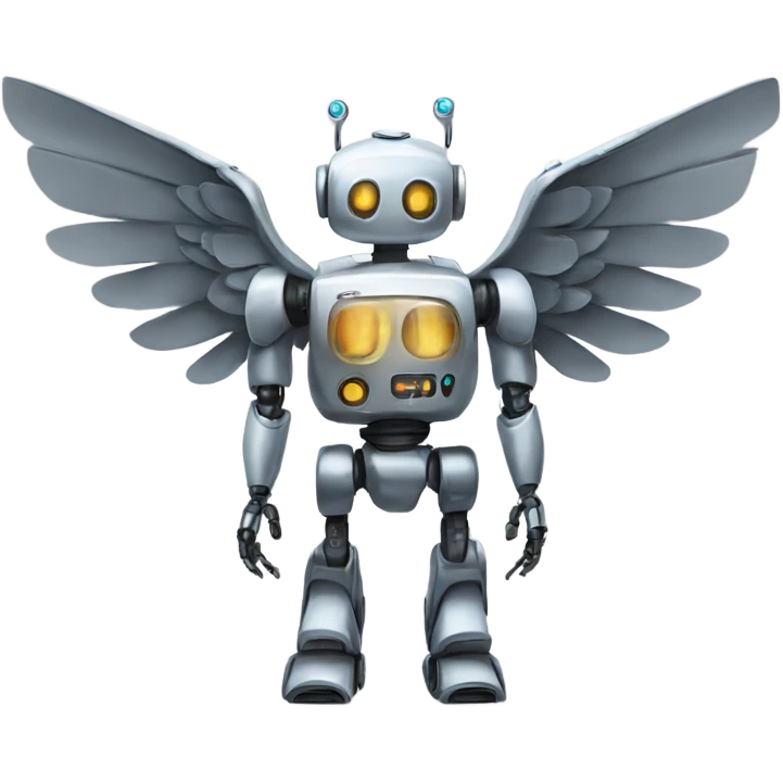 robot with wings emoji