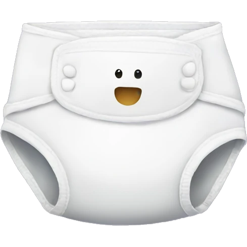 white diaper emoji