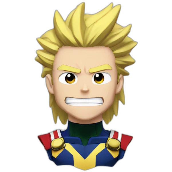 All might my hero academia motivated emoji