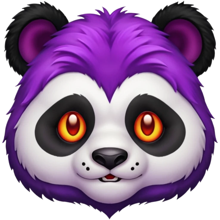 Panda purple demon emoji
