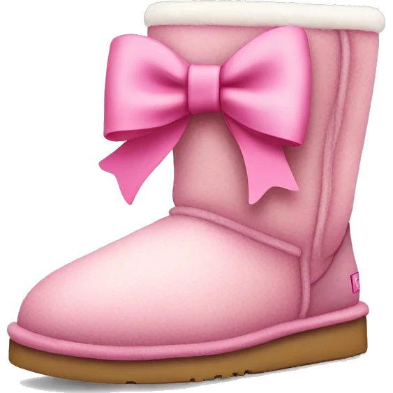 Uggs with a pink bow emoji